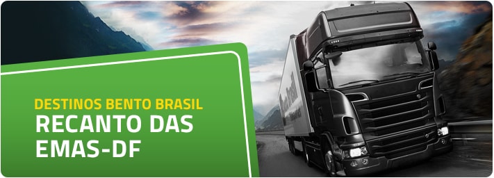 FRETES PARA RECANTO DAS EMAS - DISTRITO FEDERAL